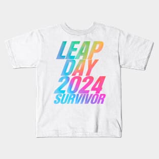 LEAP DAY 2024 SURVIVOR Kids T-Shirt